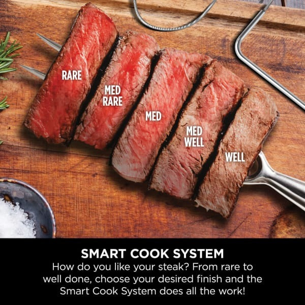 Ninja Woodfire Pro XL Electric BBQ Grill & Smoker with Smart Cook Thermometer