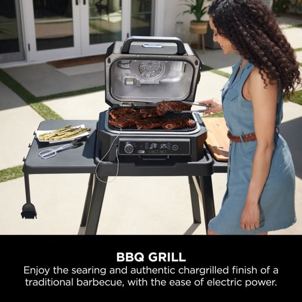 Ninja Woodfire Pro XL Electric BBQ Grill & Smoker with Smart Cook Thermometer