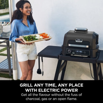 Ninja Woodfire Pro XL Electric BBQ Grill & Smoker with Smart Cook Thermometer