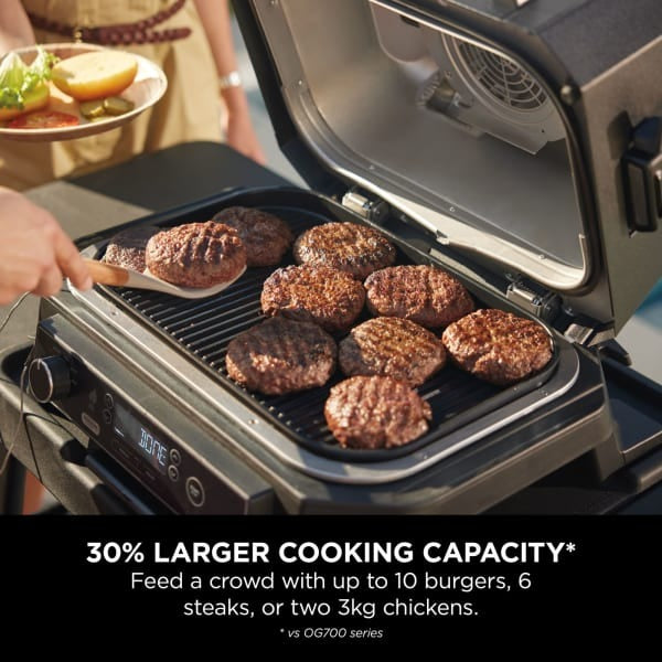 Ninja Woodfire Pro XL Electric BBQ Grill & Smoker with Smart Cook Thermometer